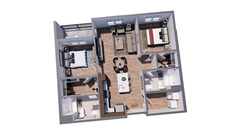 2 bed 2 bath UNIT B1 at The Virginia, Texas, 78155